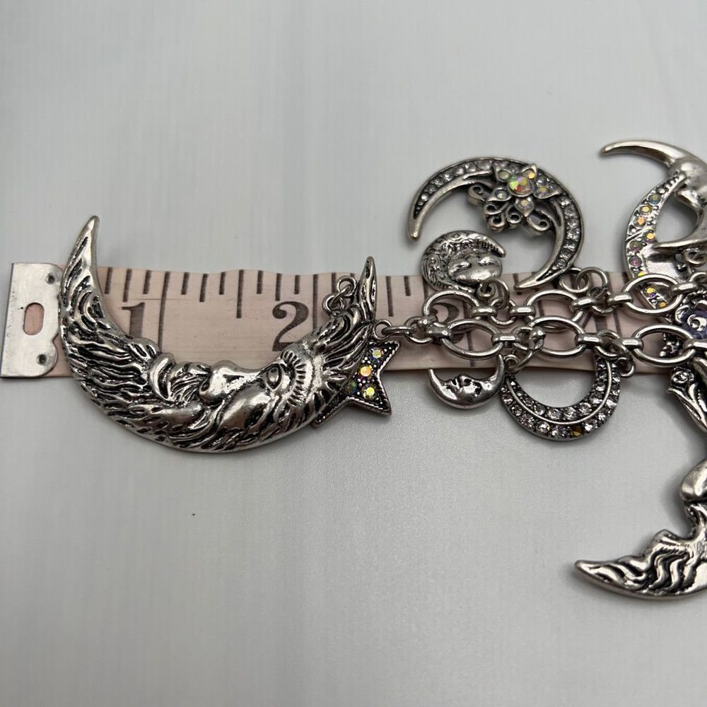 Kirks Folly Necklace Moon & Stars Shadow Charms - Picture 2 of 9